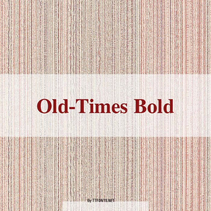 Old-Times Bold example